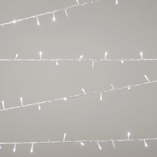 Instalatie Craciun Alb 200 LED 10M IP44
