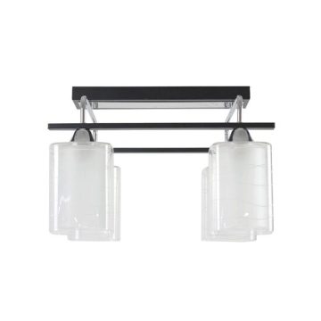 Lustra Niege Crom+Negru+Alb 4xE27 60W