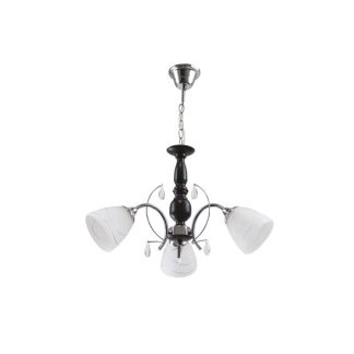 Lustra Memphis Alb+Crom+Wenge 3xE27 60W