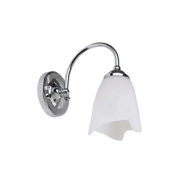 Aplica Silvia Crom+Alb 1xE27 60W