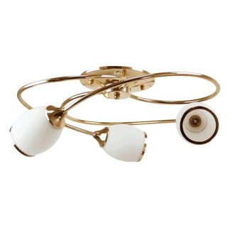 Lustra Elipso Alb+Auriu 3xE27 60W