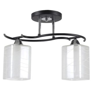 Lustra Kalista Crom+Negru+Alb 2xE27 60W