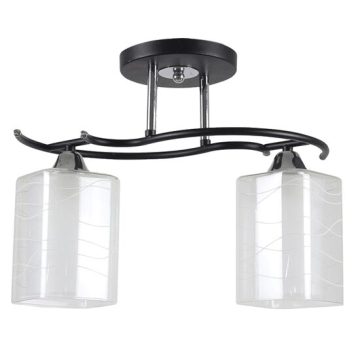 Lustra Kalista Crom+Negru+Alb 2xE27 60W