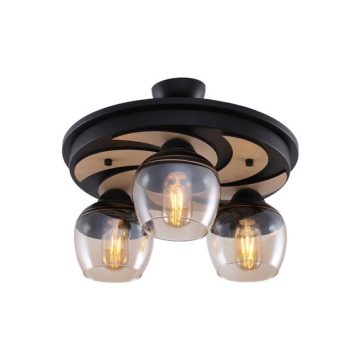 Lustra Maya Negru 3xE27 60W
