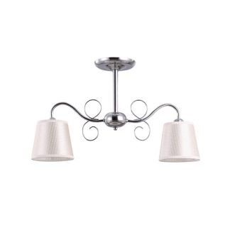 Lustra Ivy Crom+Alb 2xE27 60W