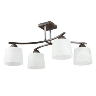 Lustra Osaka Alb+Wenge 4xE27 60W