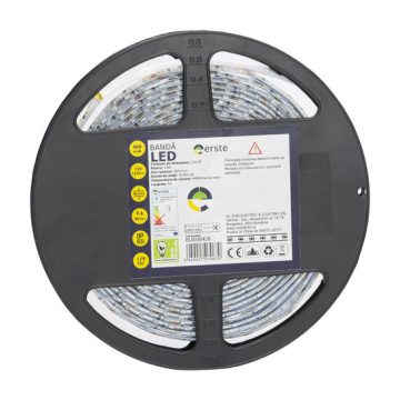 Banda LED 5x120 9.6W/M lumina rece LR 6400K IP65 Tip LED