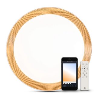 Plafoniera Smart Gold Ring 36W lumina calda LC 3000K-6500K IP20