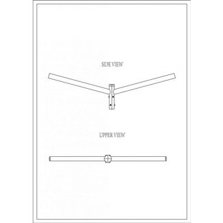 Brat Dublu Drept 180° 1M