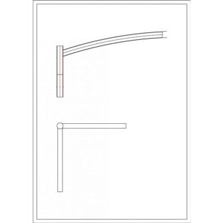 Brat Dublu Curbat 90° 1M