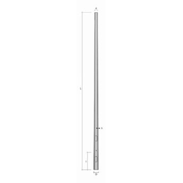 Stalp Conic Ingropat H=3.5M