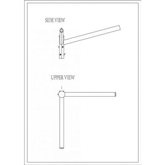Brat Dublu Drept 90° 0.5M