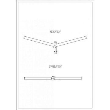 Brat Dublu Drept 180° 0.5M
