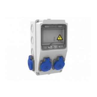 Tablou organizare de santier, Sigurante 2P (1x16A) + 2P (1x16A) 220V IP44