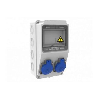 Tablou organizare de santier, Sigurante 2P (1x16A) 220V IP44