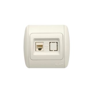 Zirve Priza UTP 1xRJ45 Cat6E ST