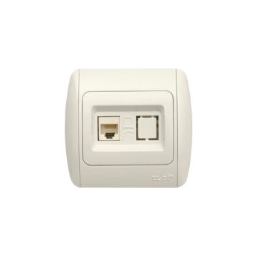 Zirve Priza UTP 1xRJ45 Cat6E ST
