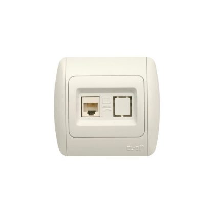 Zirve Priza UTP 1xRJ45 Cat6E ST