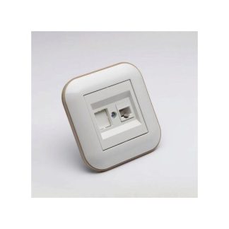 Priza UTP CAT6 ST Alb Kraft Ovivo Loft