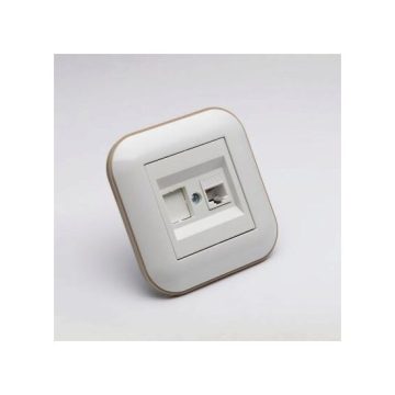 Priza UTP CAT6 ST Alb Kraft Ovivo Loft