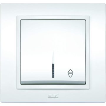 Zena Alb Intrerupator Cap Scara LED ST