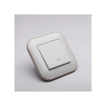 Intrerupator Cap Cruce ST Alb Kraft Ovivo Loft