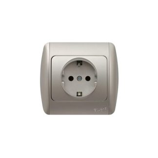 Zirve Priza CP ST Gri Metalizat