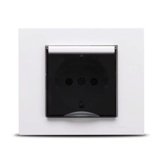 Priza Schuko Protectie Copii ST Alb
