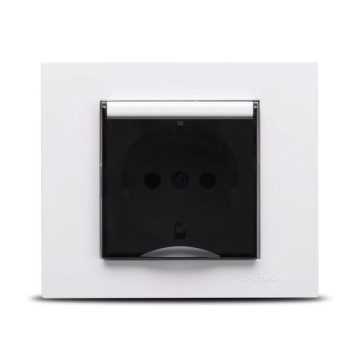 Priza Schuko Protectie Copii ST Alb