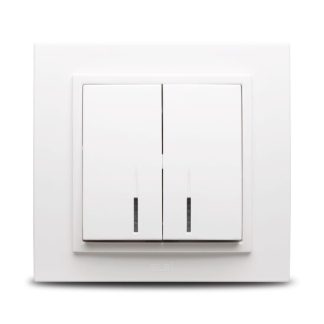 Zena Alb Comutator LED ST