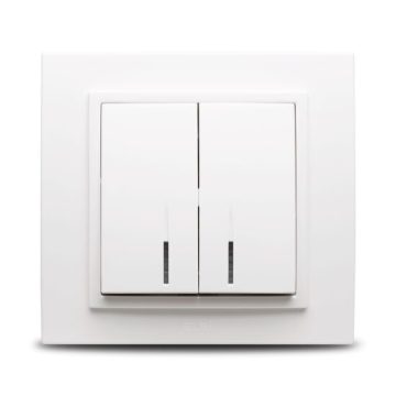 Zena Alb Comutator LED ST