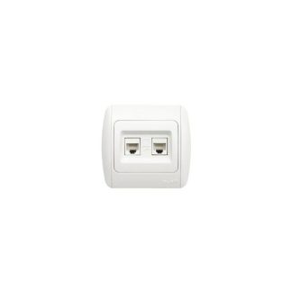 Zirve Priza UTP 2xRJ45 Cat6E ST