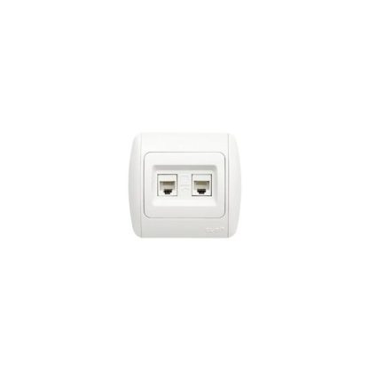 Zirve Priza UTP 2xRJ45 Cat6E ST