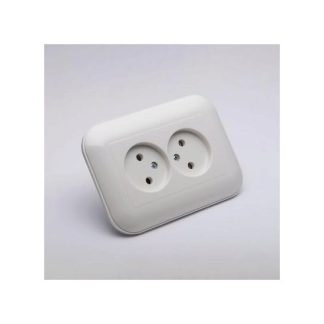 Priza Dubla Ovivo Loft ST Alb