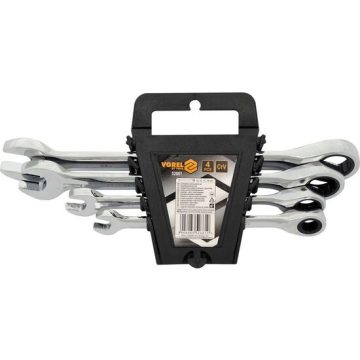 Set 4 chei combinate cu clichet 10 - 19 mm Vorel 52661
