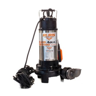 Pompa submersibila apa curata/murdara Ruris Aqua 35, corp inox, 1300 W, 230 V, 18m³/h debit apa, 12 m inaltime maxima refulare, 10 m lungime cablu