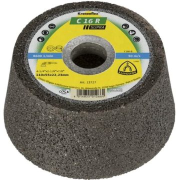 C 16 R Disc polizare tip oala, 110 x 55 x 22,23 mm cu centru depresat, Klingspor 13727