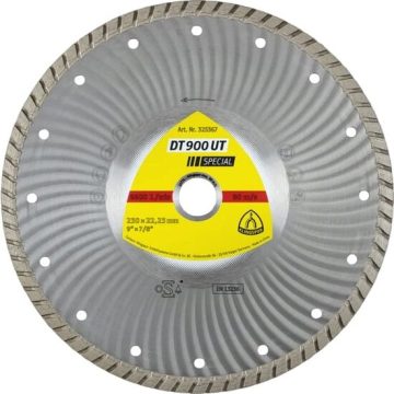DT 900 UT disc diamantat de debitare, 125 x 2,2 x 22,23 mm 2,2 x 10 mm, margine turbo continua, Klingspor 325365