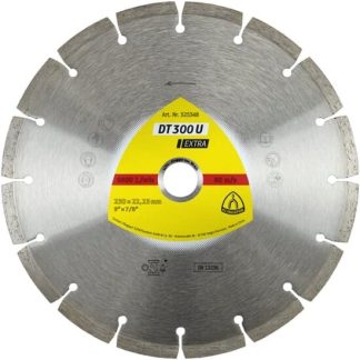DT 300 U disc diamantat de debitare, 125 x 1,6 x 22,23 mm 9 Segmente 36,4 x 1,6 x 7 mm, segment standard, Klingspor 325346