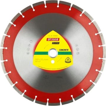 DT 350 B disc diamantat de debitare, 350 x 3 x 25,4 mm 24 Segmente 40 x 3 x 10 mm, segment standard, Klingspor 339830