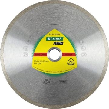 Disc diamantat de taiere continuu DT 300 F EXTRA 180x22.2x1.6mm, taiere uscata Klingspor 325359