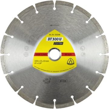 Disc diamantat de taiere segmentat DT 300 U EXTRA 230x22.2x2.3mm, taiere uscata Klingspor 325348