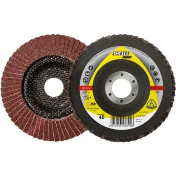 SMT 314 disc lamelare frontale, 125 x 22,23 mm Granula 40 Curbat, Klingspor 322815