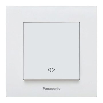 Intrerupator cap cruce 10AX 250V alb Panasonic P-KP1.CR