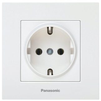 Priza schuko 2P+E simpla 16A 250V alb Panasonic P-KPS