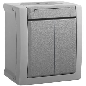 Comutator simplu PT 10A 250V IP54 gri Panasonic P-P2