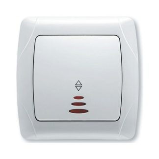 Intrerupator cap scara cu LED 10A 250V alb Viko VI-CSCL