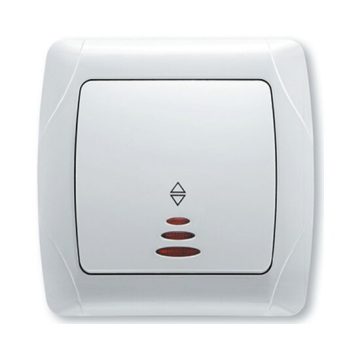 Intrerupator cap scara cu LED 10A 250V alb Viko VI-CSCL