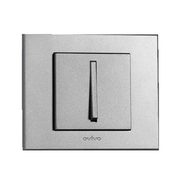 Intrerupator slim Grano ST Metalic argintiu Ovivo 410-100200-200