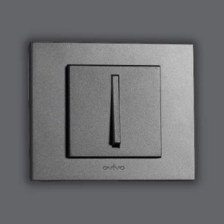 Intrerupator slim Grano ST Metalic fumuriu Ovivo 410-110200-200